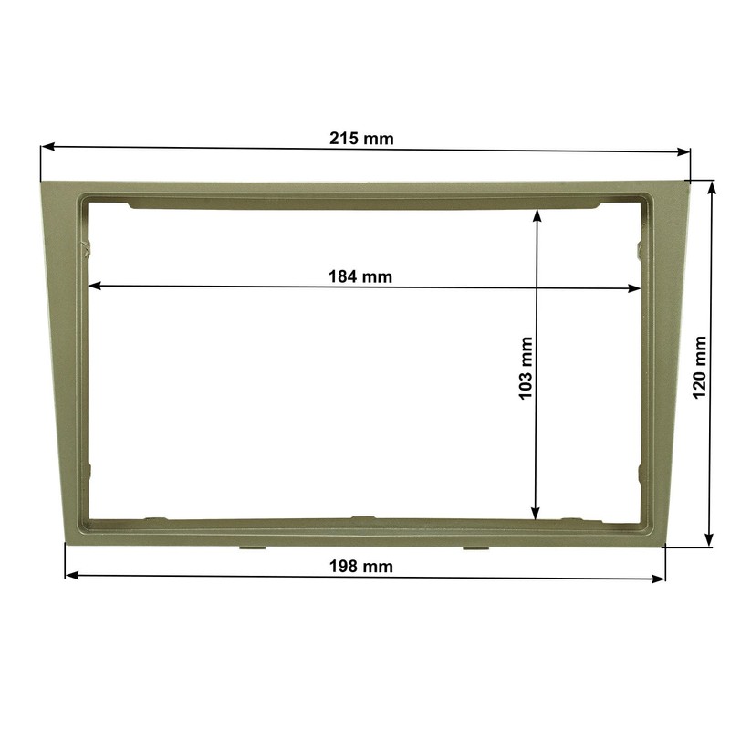 tomzz Audio 2439-140 Double DIN Radio Fascia Set Compatible with