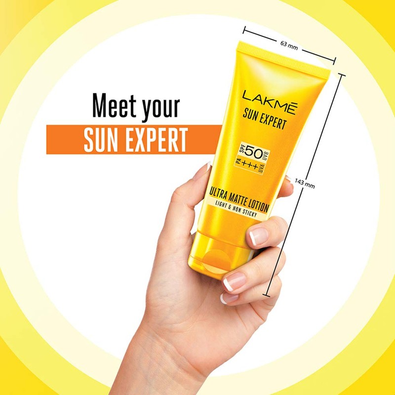 Lakme Sun Expert SPF 50 PA+++ Ultra Matte Lotion, 100