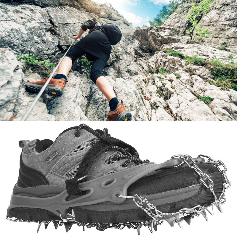 1 Pair Universal 19 Teeth Anti Slip Ice Cleat Shoe