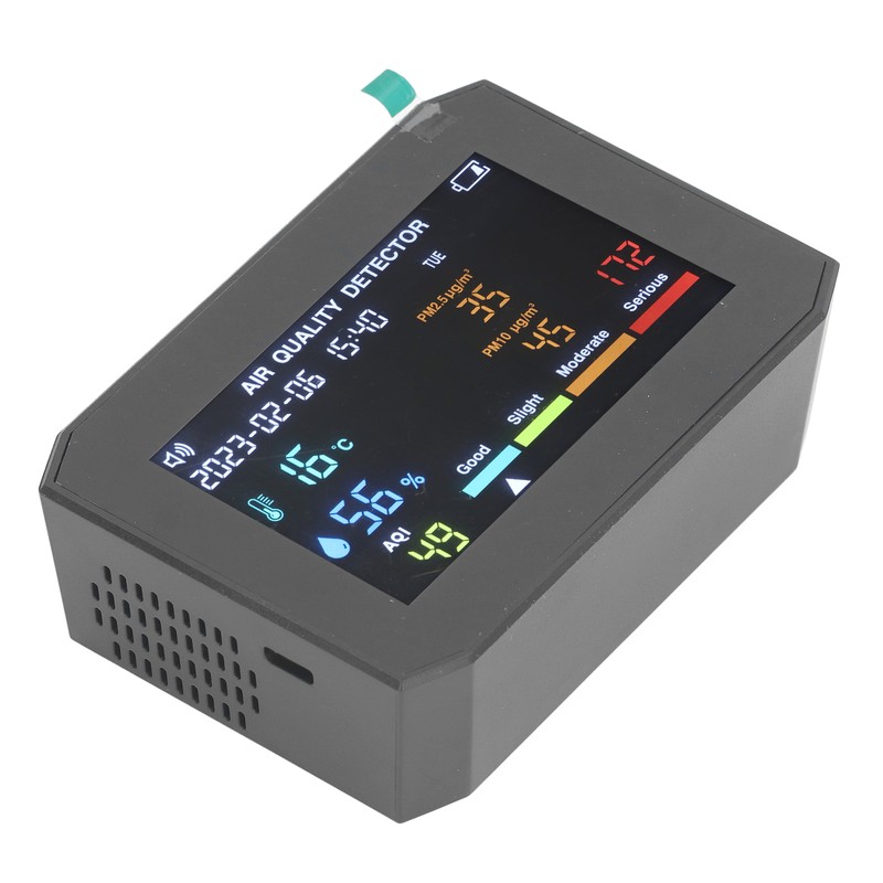 Air Quality Monitor PM2.5 PM10 HCHO TVOC CO2 Temperature Humidity