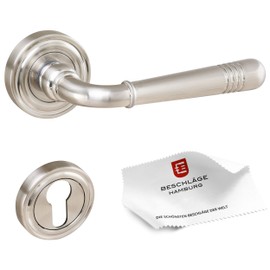 Beschläge Hamburg Door Handles Emily ART 70-07Z MMN Door Fitting, Matt Nickel-Plated