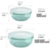 Grizzly Set of 4 Food Storage Containers (0.4 L, 0.8