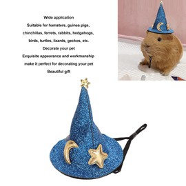 Hamster Hat, Small Animal Top Hat Costume Guinea Pig Wizard Hat Lizard Witch Head Accessories Hamster for Hedgehog Chinchilla Ferret (Blue)