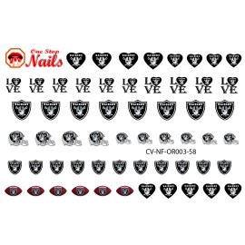 One Stop Nails Las Vegas Waterslide & Clear Vinyl PEEL and STICK nail decals/sticker - 003, Waterslide