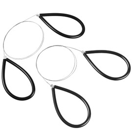 Clay Cutters Wire Steel Wire Clay Cutter Cutting Pottery Tools Cut Off Tools for Clay Artists with Black Handle Pottery Wheel Wire Tools 2 Pcs