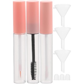 Outanaya Juego de Tubos Cosméticos Rellenables 10 Ml Mini Contenedor de Rímel Vacío y Delineador de Ojos de Plástico con Embudos para Aplicación Precisa Herramienta Portátil para