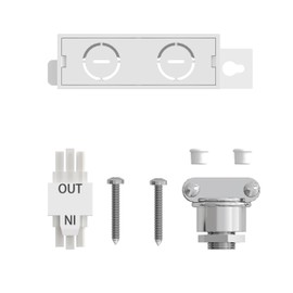 LAGOM Hardware Kit for Under Cabinet Light, White, HK01WH