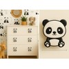 (6-Pack) Panda Theme Children's Door knobs - Pull Handles for