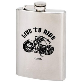 Maxam? 8oz Stainless Steel Hip Flask with Screw Down Cap