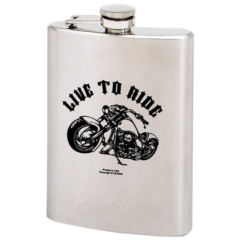 Maxam? 8oz Stainless Steel Hip Flask with Screw Down Cap