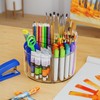 Fab Glass and Mirror Clear Acrylic Pen Holder – Multi-Function