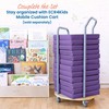 ECR4Kids SoftZone Floor Cushions, Square, Flexible Seating, Purple, 6-Piece