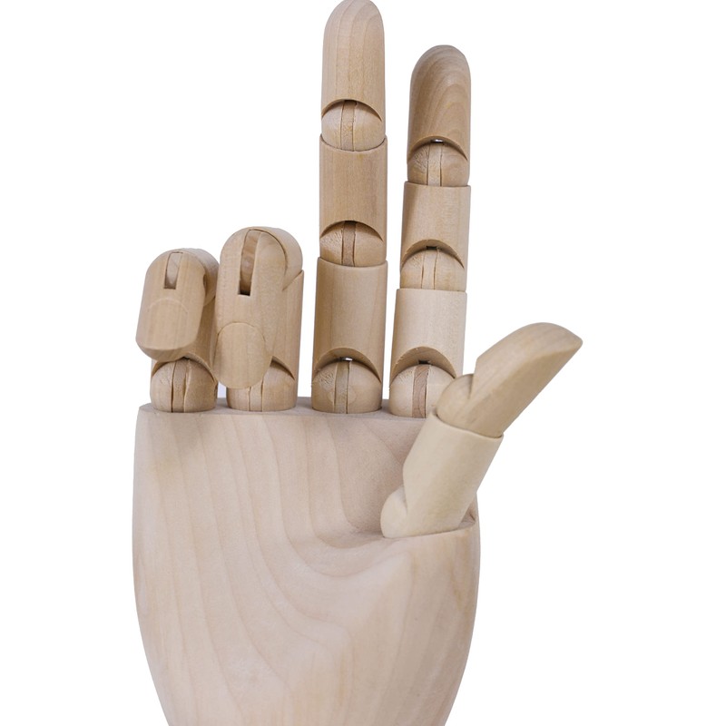 TOUROCMONT Wooden Hand Drawing Doll, Model Hand, 18 cm, 30