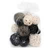 ANDALUCA Decorative Balls Bag Bowl Filler Home Decor (Black &