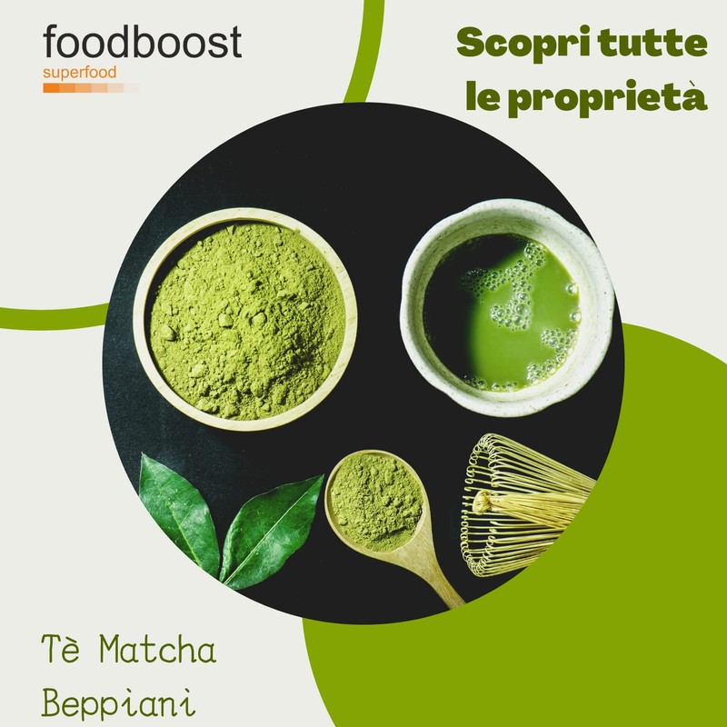 FOODBOOST Tè Matcha Giapponese in Polvere 200g - Biologico, Macinato