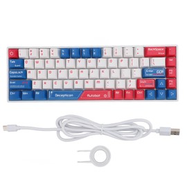 68 Key 60% Mechanical Gaming Keyboard RGB Backlit 3 Mode Wireless 2.4G Bluetooth Computer Keyboard with Red Switch