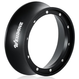 WE11DONE 54mm Magnetic Dosing Funnel-Anodized Aluminum with 10 Small Magnets Espresso Dosing Ring Compatible with Breville 54mm Portafilter (54 MM)