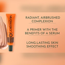 Mudmasky GlamCare POREfection Serum-Infused Primer - 30ml - Minimizes Pores Instantly - Hydrating Makeup Base - Nourishing Skin Care - Flawless Beauty with Long-Lasting Smooth Finish - Made in France