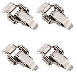 Svaitend Heavy Duty Stainless Steel Spring Draw Toggle Latch Lock Cabinet Box Hasp Latch 4 Pcs (Large)