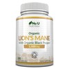 Organic Lions Mane Supplement 1500mg - 180 Vegan Capsules -