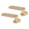 2Pcs Towel Hook Brass Clothes Coat Robe Hanger for Bathroom