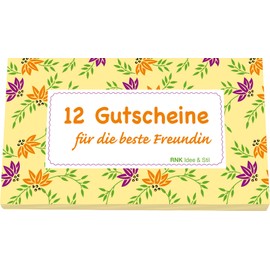RNK Verlag 28723 voucher booklet"Gutscheinheft für die beste Freundin" (German language)