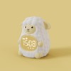 Myratts Sheep Alarm Clock with Night Light for Kids, Sleep Training and Sound Machine, Rechargeable Silicone Lamp Wake Up Clock, Cute Animal Tabletop Lamp, Alarm Clocks for bedrooms (Little Sheep)