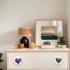 Lasyman 1.5" 8PCS Colorful Ceramic Cute Heart Knob Nursery Kid