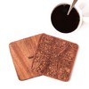 Munich Map, Sapele Wood Coasters, Set of 4, City Map,