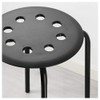 Ikea Marius Steel, Epoxy Powder Coating Stool (Black), Set of