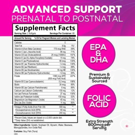 Multivitamínico Prenatal Nature's Nutrition Con Ácido Fólico