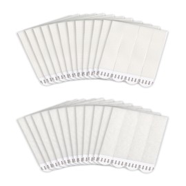 64-Pairs(128 Strips) Medium Picture Hanging Strips, Hook and Loop Tape, Picture Hanger Damage Free, Water-Resistant Adhesive Strips for Frame Hanging and Christmas Decorations, Heavy Duty