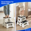 STOODER Folding 2-Step Stool - Upgraded Stable A-Frame, Safety Lock,