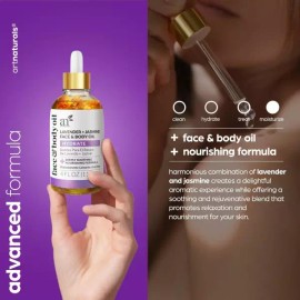 ArtNaturals 아트내추럴 라벤더 자스민 페이스 오일 4.0온스 - 바디 앤 헤어 100 천연 보습 재생 및 피부 강화 흉터 을 ArtNatural Lavender Jasmine Face Oil 4.0 oz - Body and Hair 100 Natural Moisturizing, Regenerating, and Skin Strengthening Scar Treatment [Lavender]