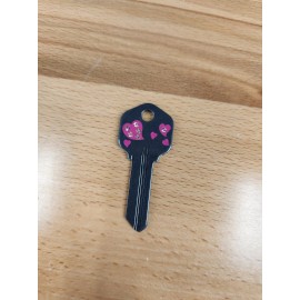BLING HEARTS KWIKSET KW1/KW10 KEYBLANK