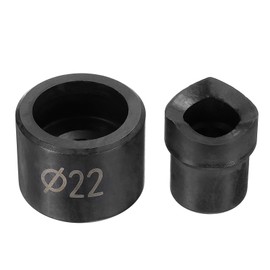 HARFINGTON Conduit Punch and Die 22mm Chrome Steel Manual Knockout Punch Conduit Hole Cutter Set for Hydraulic Knock Out Driver