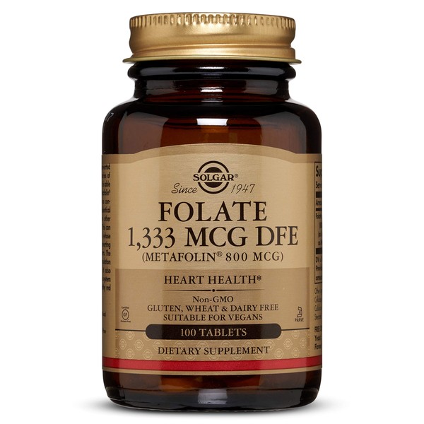 Folate 1,333 MCG DFE (Metafolin® 800 mcg) Tablets - 100 Count