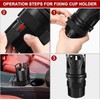 MACHSWON 2pcs Black Multifunctional Car Cup Holder Drink Holder with