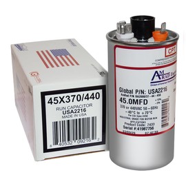 AmRad RA2000/37-456 Replacement - 45 uf 370/440 Volt Volt VAC AmRad Round Run Capacitor, Made in The U.S.A.