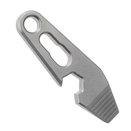 HARY EDC Pry Bar, Titanium Keychain Multi Tool with Bottle Opener & Flathead Screwdriver for Outdoor Camping & Adventure