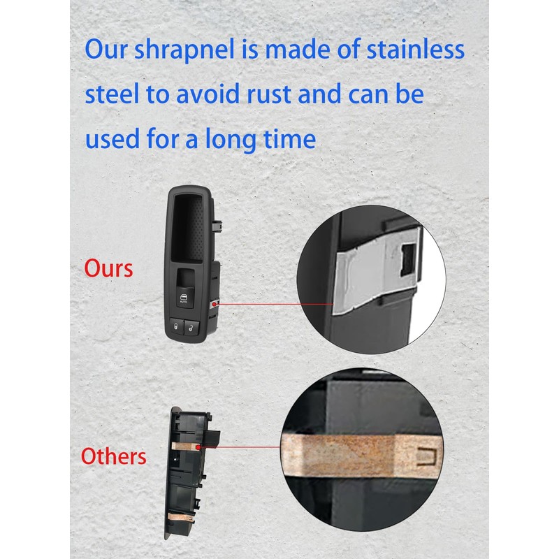 Interruptor de ventana de pasajero de repuesto para Dodge Grand