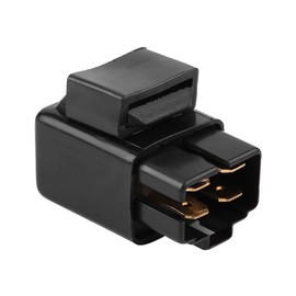 Duokon Automatic Starter Relay Solenoid for Suzuki ATV LT80 QuadSport 80 2X4 1987-2006 (Normally Open, 12V DC, 10A, 3 Terminals, Black)