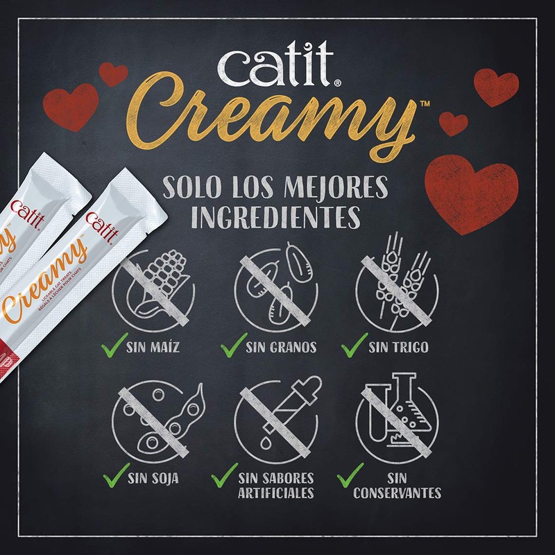 Catit Tuna Creamy Treats for Cats - 4 x 10g