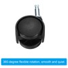 PATIKIL 1 Inch Swivel Stem Casters, 6 Pack Nylon 360