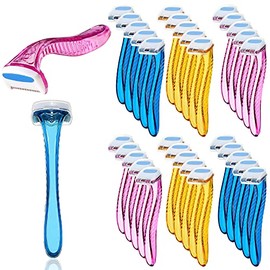 Honoson 30 piezas de maquinilla de afeitar de bikini para mujer, pequeños accesorios de viaje desechables, depilación de axilas, belleza para herramie