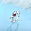 STARCHENIE Infinity Promise Ring 925 Sterling Silver Angel Wings Heart