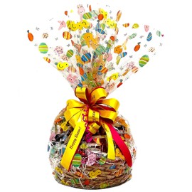Easter Gourmet Gift Basket with Chocolate, Cookies, Candy, and Snacks. Hand-Crafted with premium foods for Kids, Men, Women, Friends, Family, and Teens (22 Piece)