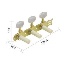 LATRAT Tuning Pegs Guitar Heads Tuning Pin for Classical Guitar Strings 3L+3R for Guitar Silver