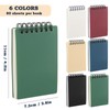 Spiral Notepads, Retro Mini Notepads, A7, 6 Pieces x 80