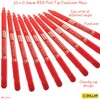 DOLLAR Fineliner Pens, RED, 0.3mm Ultra Fine Felt Tip, Pack